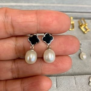 925 Sterling silver Freshwater pearl Earrings